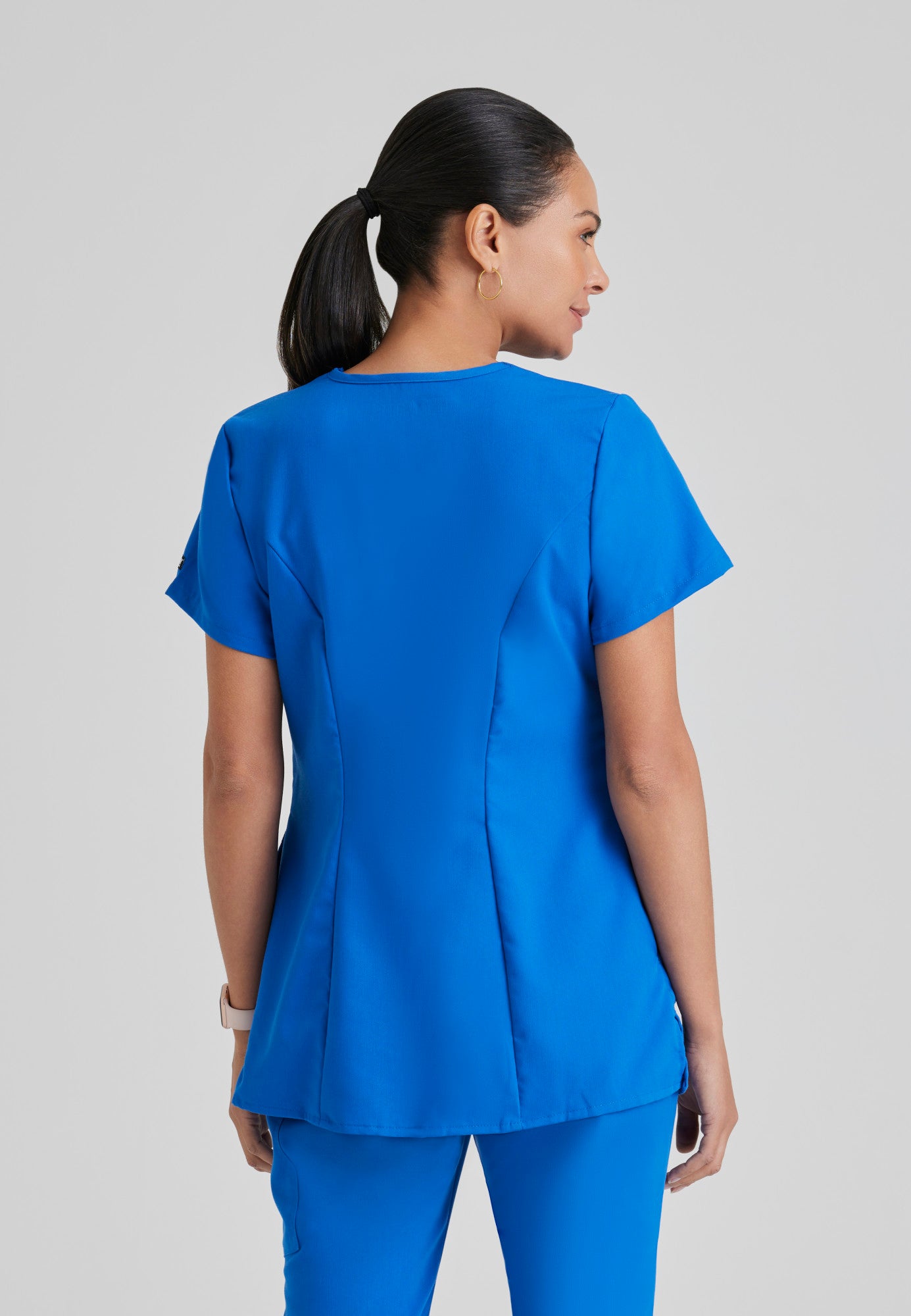 2-Pocket Mock Wrap Maternity Top
