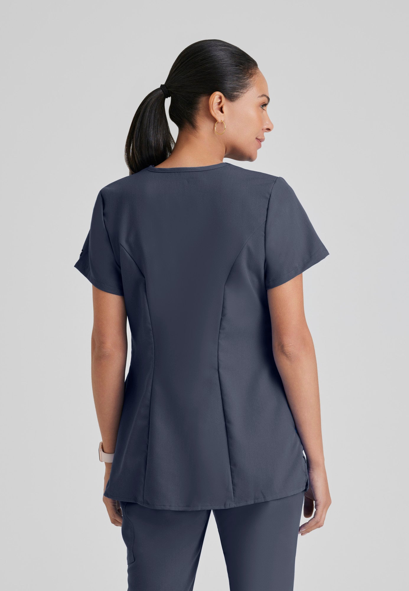 2-Pocket Mock Wrap Maternity Top