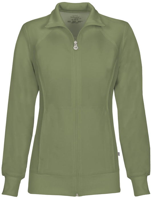 2391A Women's Zip Front Warm-Up Jacket