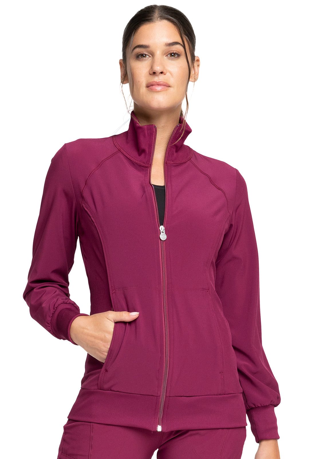 2391A Women's Zip Front Warm-Up Jacket