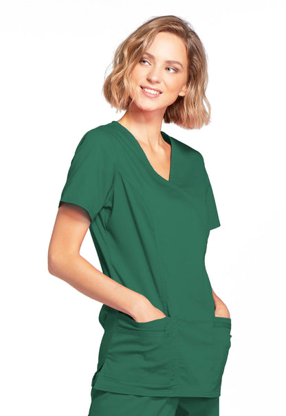 4728 Women's Mock Wrap Top