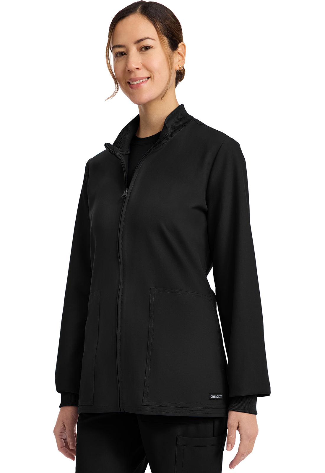 Women's Zip-Up Scrub Jacket