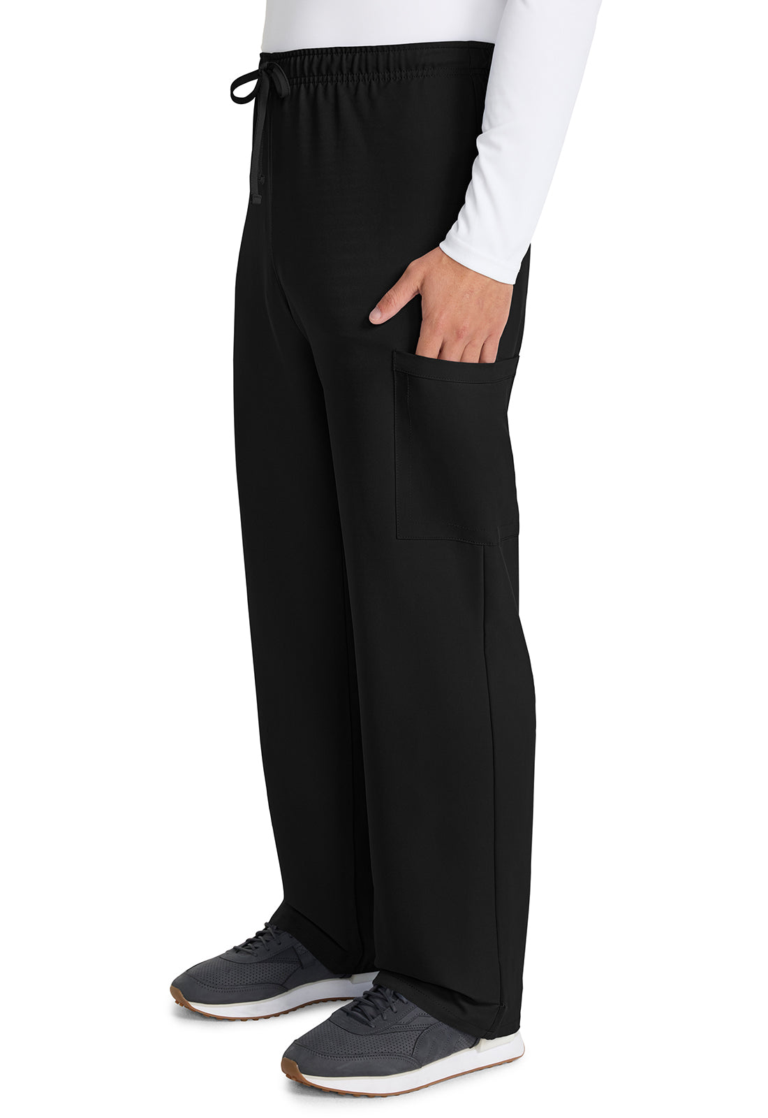 Unisex Mid Rise Drawstring Straight Scrub Pant