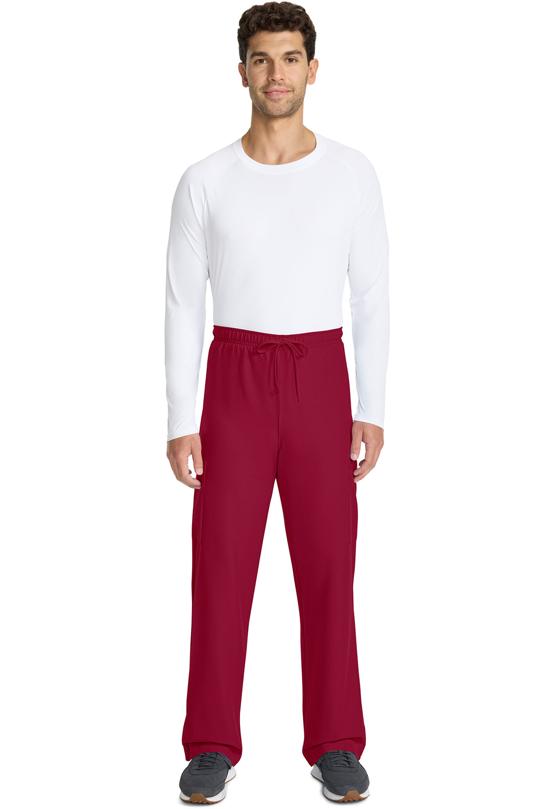 Unisex Mid Rise Drawstring Straight Scrub Pant