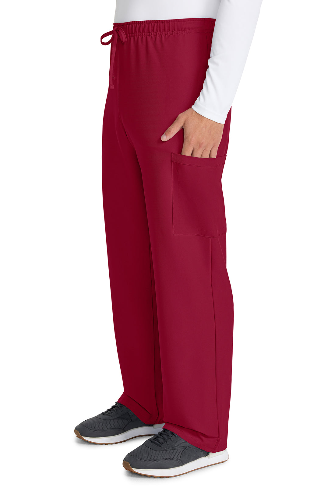 Unisex Mid Rise Drawstring Straight Scrub Pant