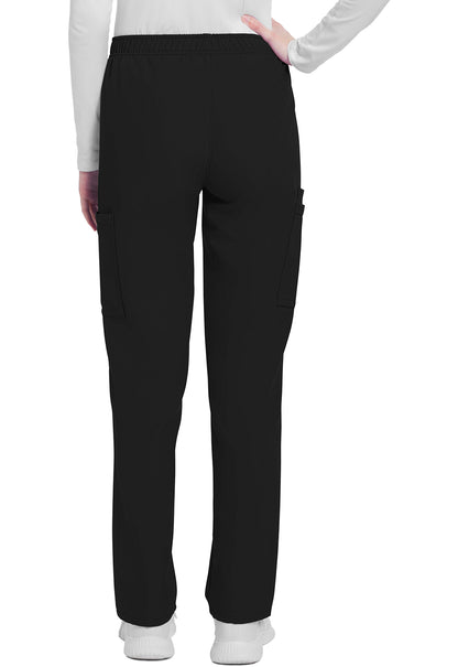 Women's Mid Rise Pull On Slim Cargo Scrub Pant