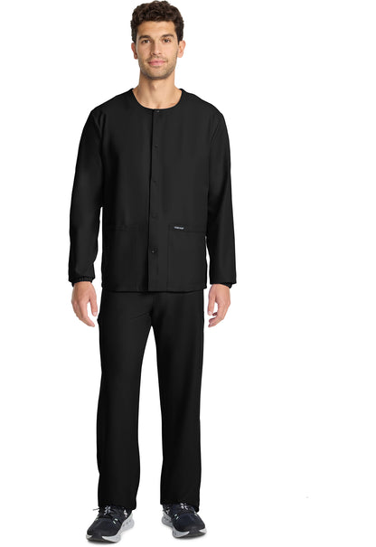 Unisex Snap-Front Warm Up Scrub Jacket