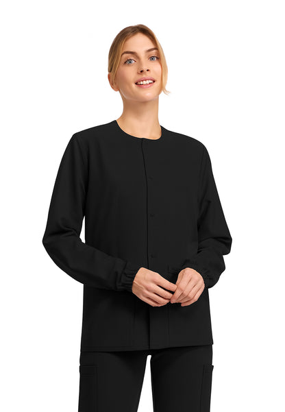 Unisex Snap-Front Warm Up Scrub Jacket