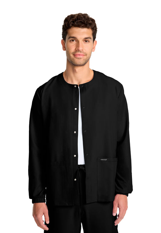 Unisex Snap-Front Warm Up Scrub Jacket