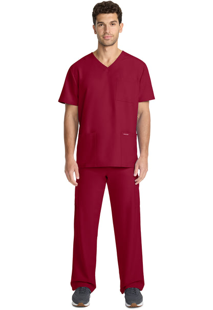 Men's 3-Pocket V-Neck Scrub Top