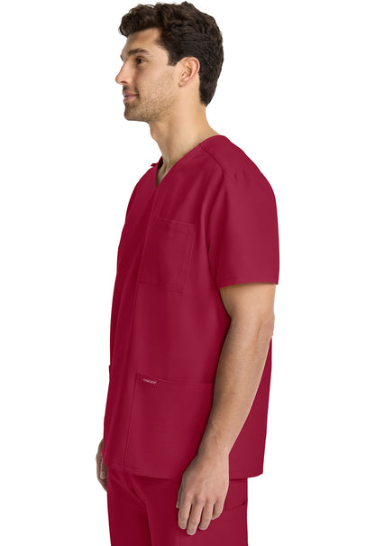 Men's 3-Pocket V-Neck Scrub Top