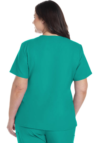 CK953A Women's 2-Pocket V-Neck Scrub Top