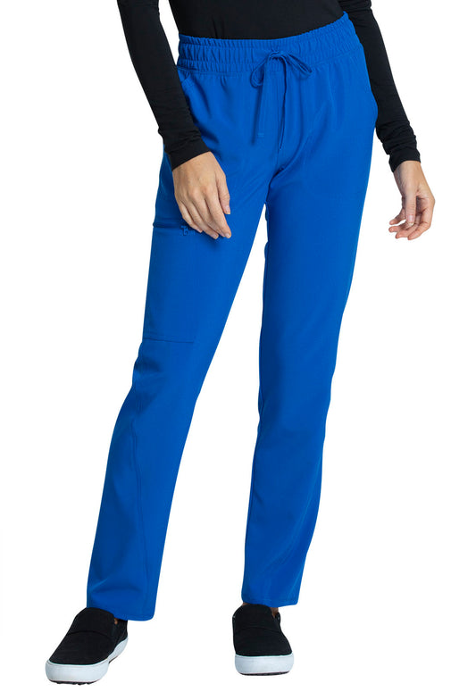 CKA184 Women's Mid Rise Drawstring Tapered Leg Pant