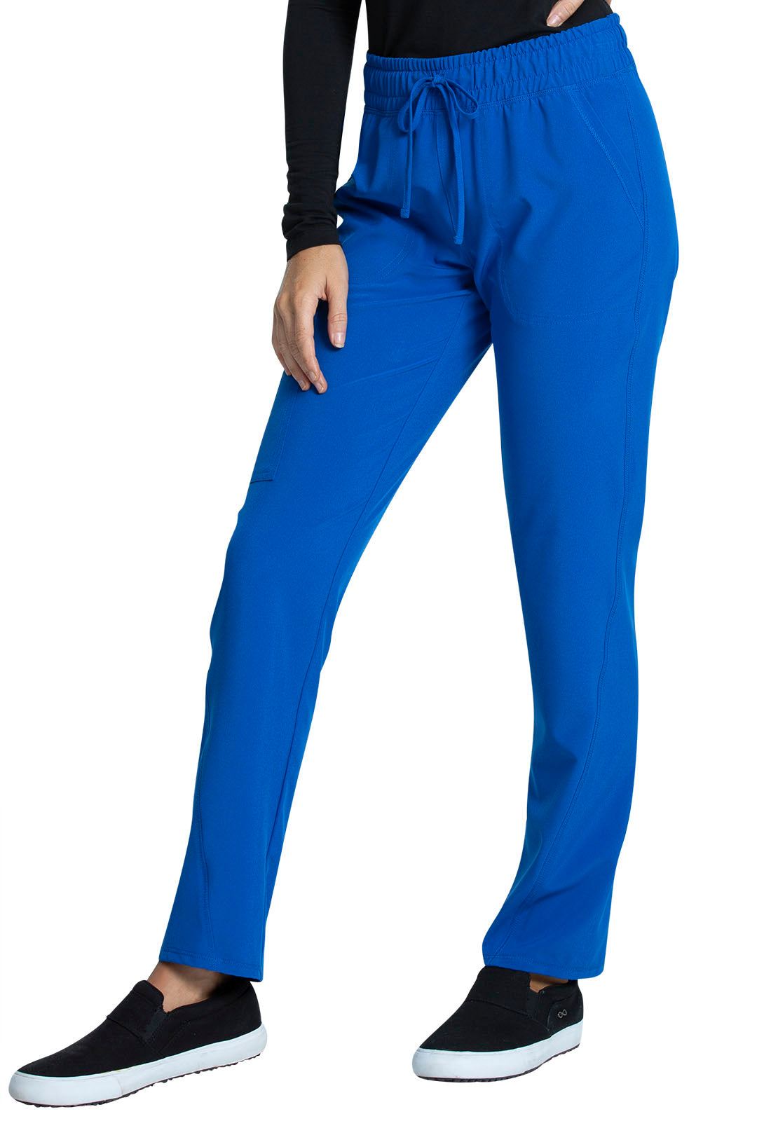 CKA184 Women's Mid Rise Drawstring Tapered Leg Pant