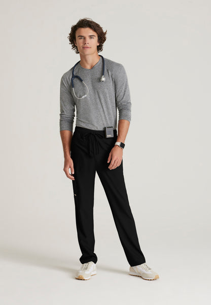 Men's 5 Pocket Textured Waistband Slim & Straight Pant