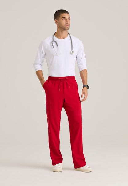 Men's 5 Pocket Textured Waistband Slim & Straight Pant