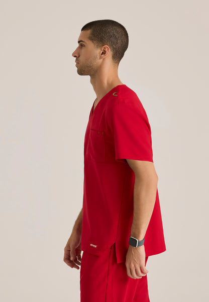 Men's Piped V-Neck Top