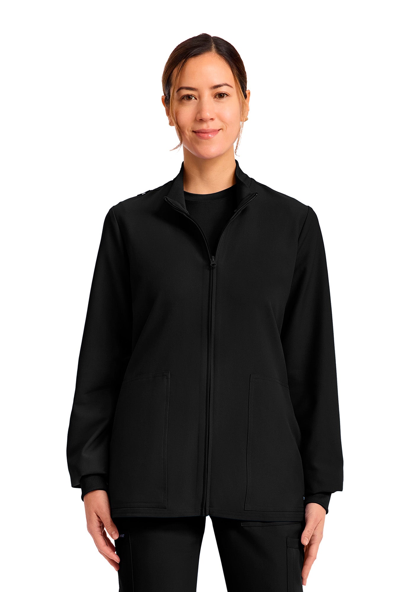 Women's Zip-Up Scrub Jacket