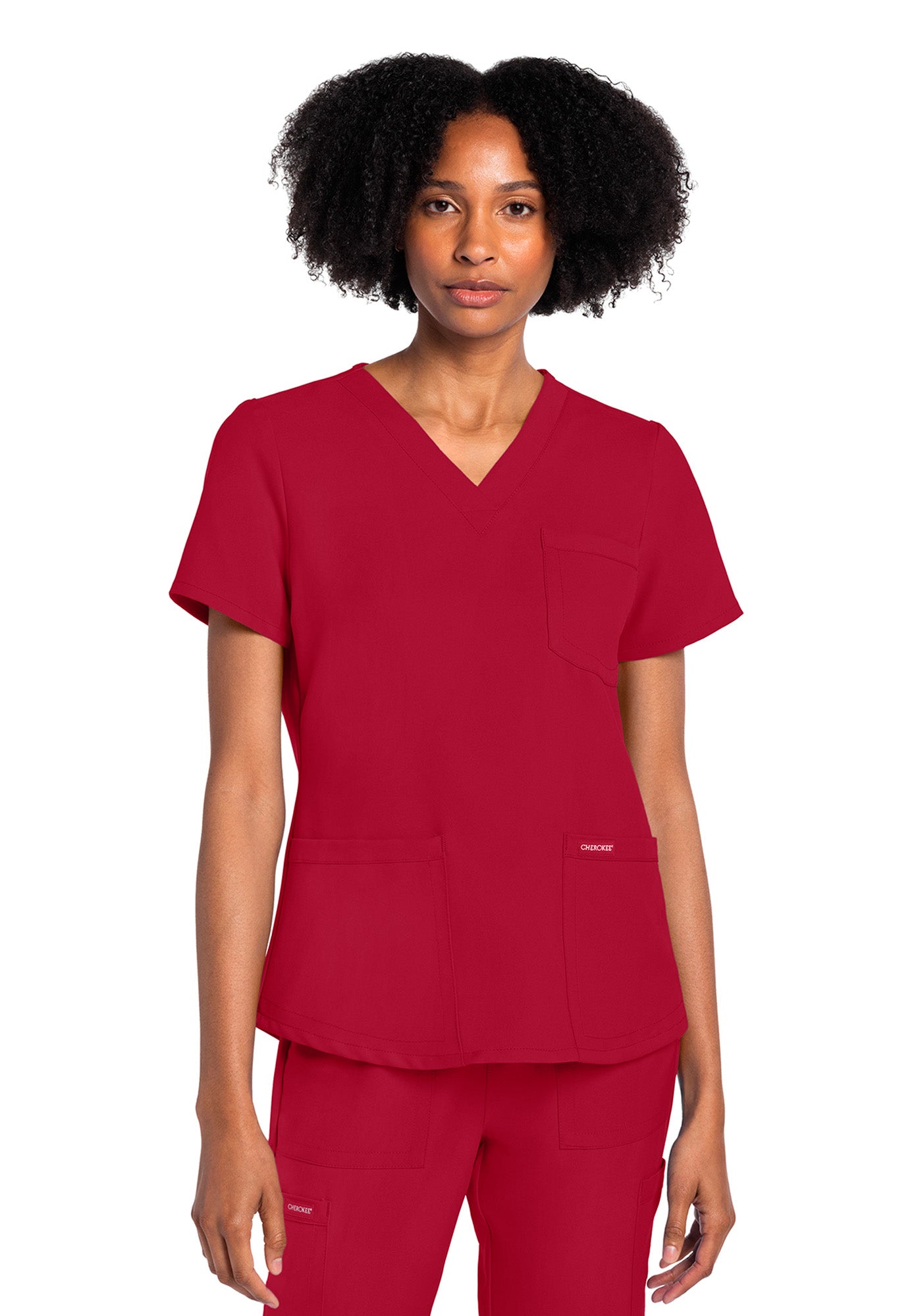 Women's 3-Pocket V-Neck Scrub Top