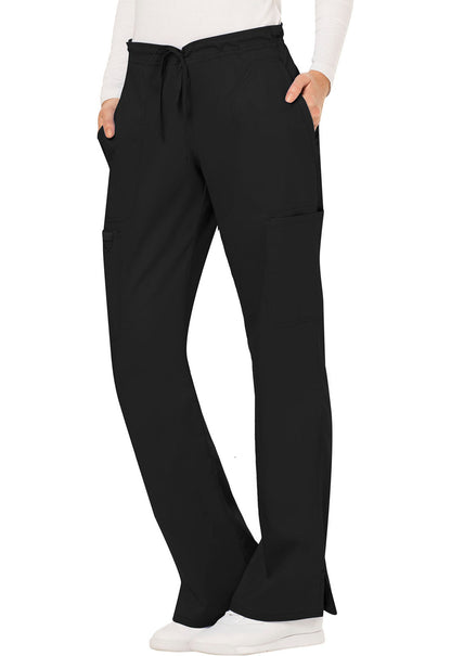 WW120 Women's Mid Rise Moderate Flare Drawstring Pant