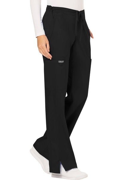 WW120 Women's Mid Rise Moderate Flare Drawstring Pant