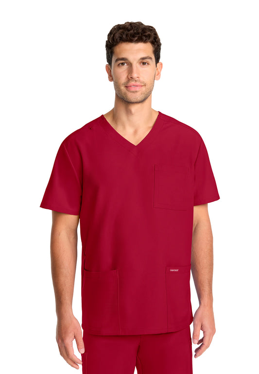 Men's 3-Pocket V-Neck Scrub Top